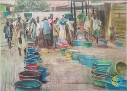 Water Wahala 29.5 x 23 cm / Watercolor / Unframed, shipped in roll Original Art