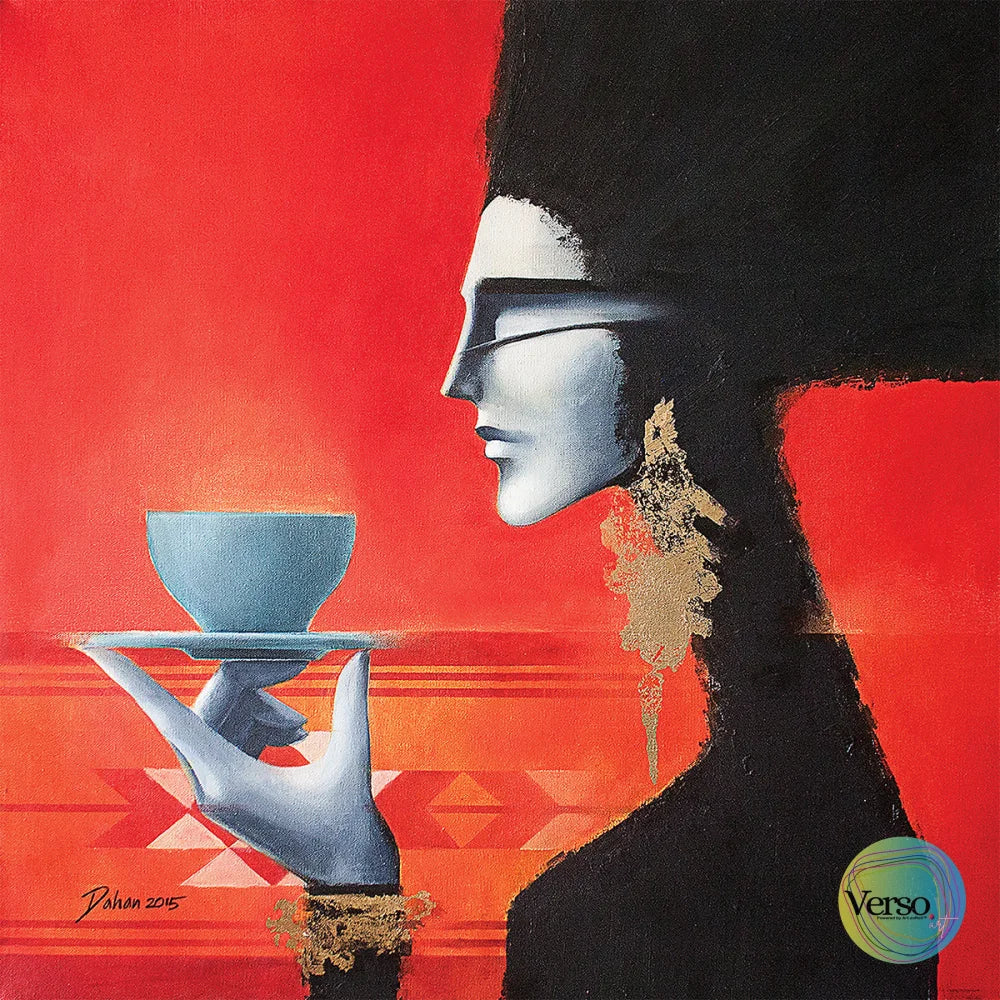 Welcome 70 x 70 cm / Oil / Unframed, shipped in roll