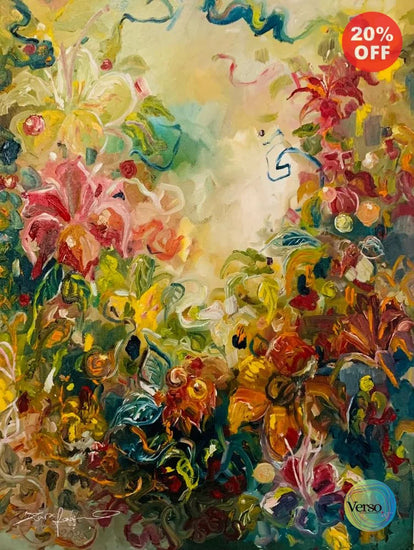 Whispers of the Wild Bloom - 18 x 24 inch / Oil / Unframed, shipped in a roll