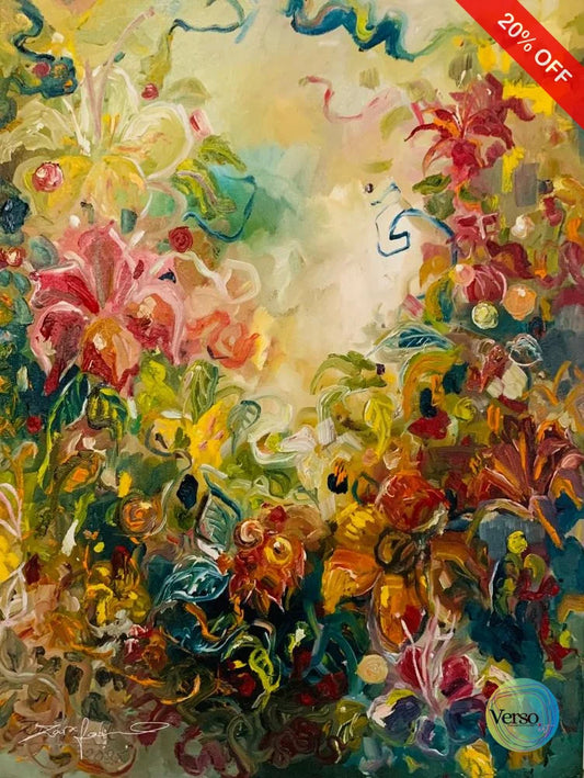 Whispers of the Wild Bloom 18 x 24 inch / Oil / Unframed, shipped in a roll
