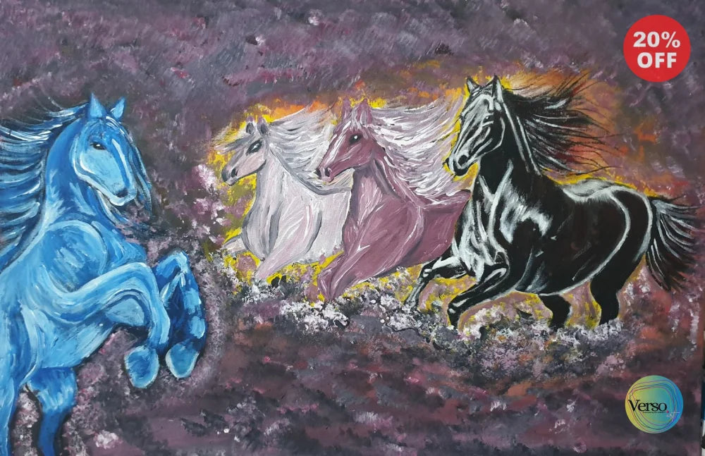 Wild Harmony in Motion - 50 x 75 cm / Acrylic / Framed, shipped flat