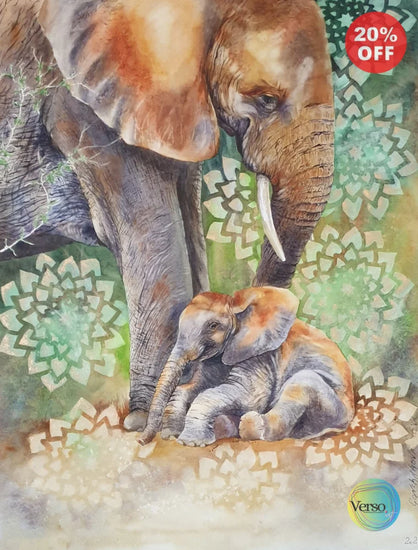 Wildlife Watercolor-1 46 x 60 cm / Watercolor / Unframed, shipped in roll