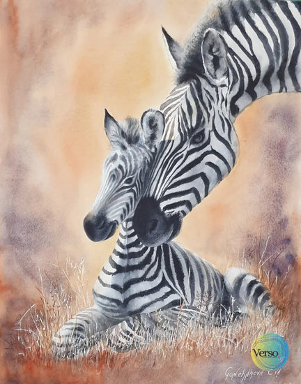 Wildlife Watercolor-2 46 x 60 cm / Watercolor / Unframed, shipped in roll