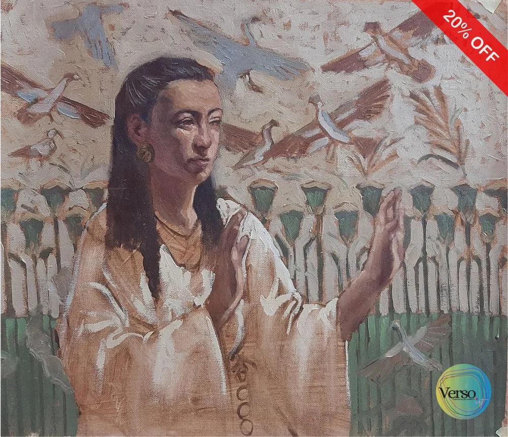 Women in white 40 x 35 cm / Oil / Unframed, shipped in roll