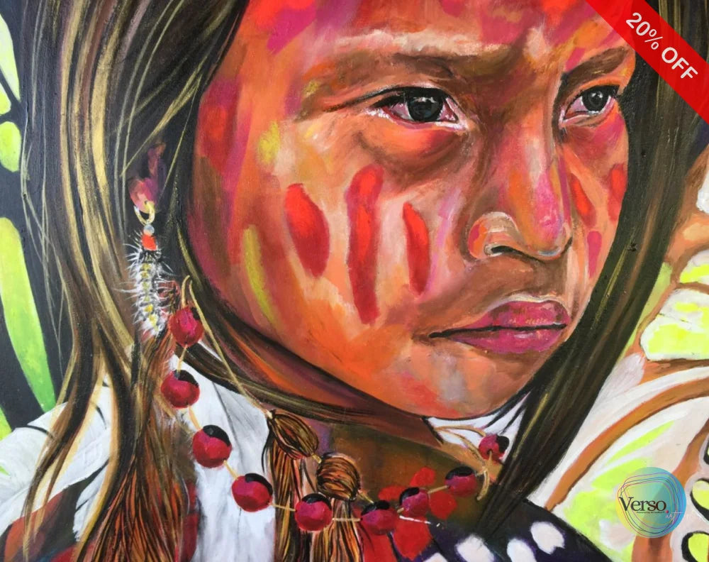 WÜDINÜ QÜYOTÜ- María 85 x 65 cm / Acrylic / Unframed, shipped in a roll