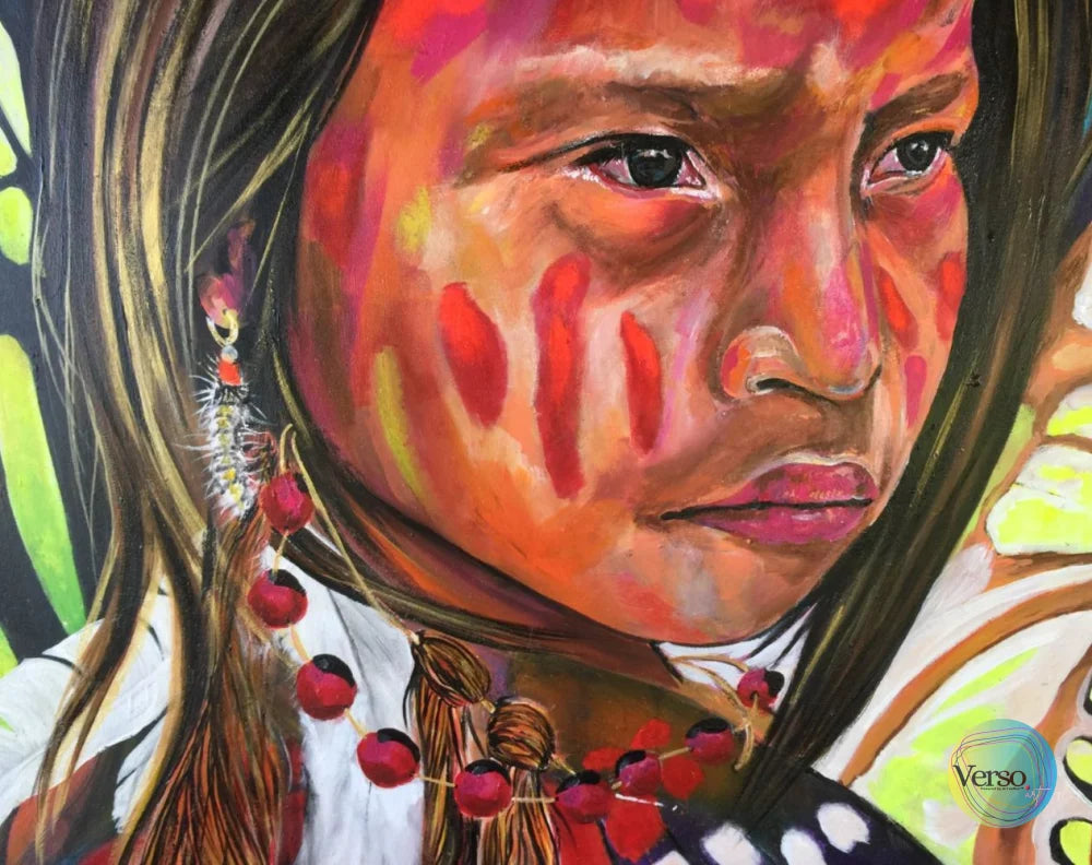 WÜDINÜ QÜYOTÜ- María 85 x 65 cm / Acrylic / Unframed, shipped in a roll